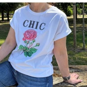 Camiseta flor·