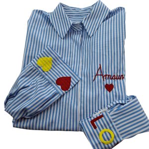 Camisa rayas corazon