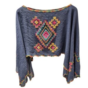)Foulard poncho