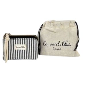 Monedero triple negro